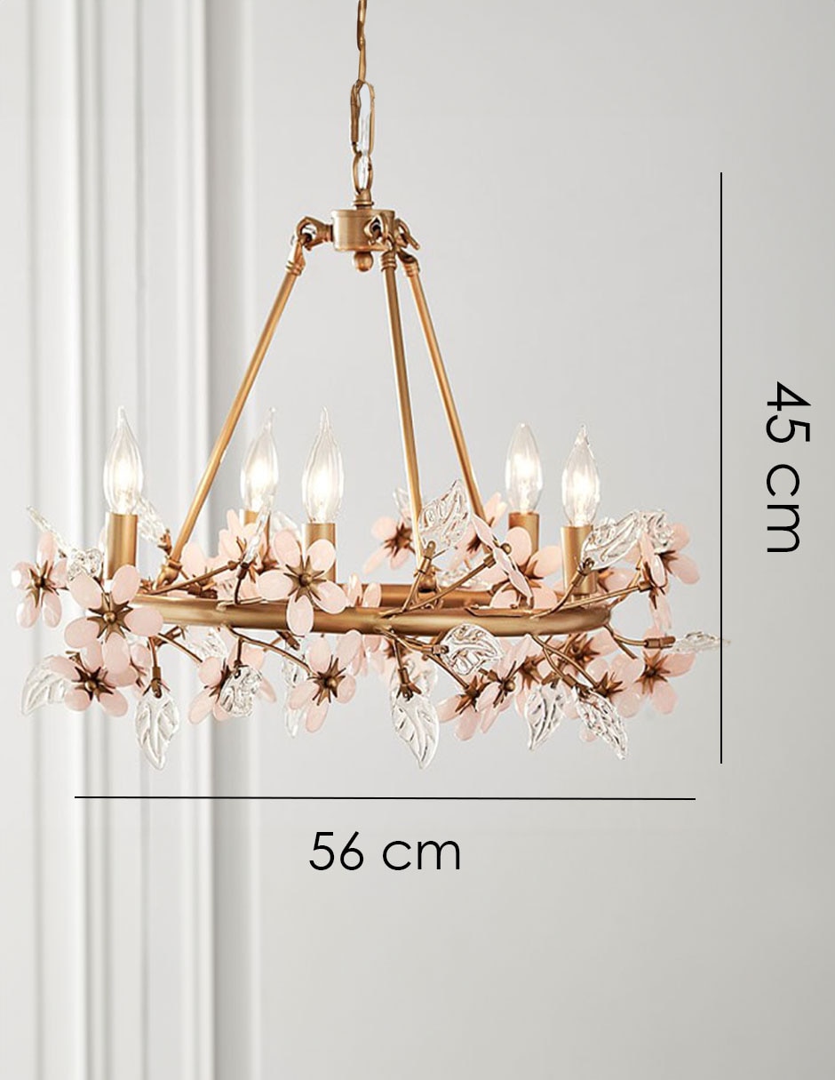 Candelabro de hierro Grace Flower