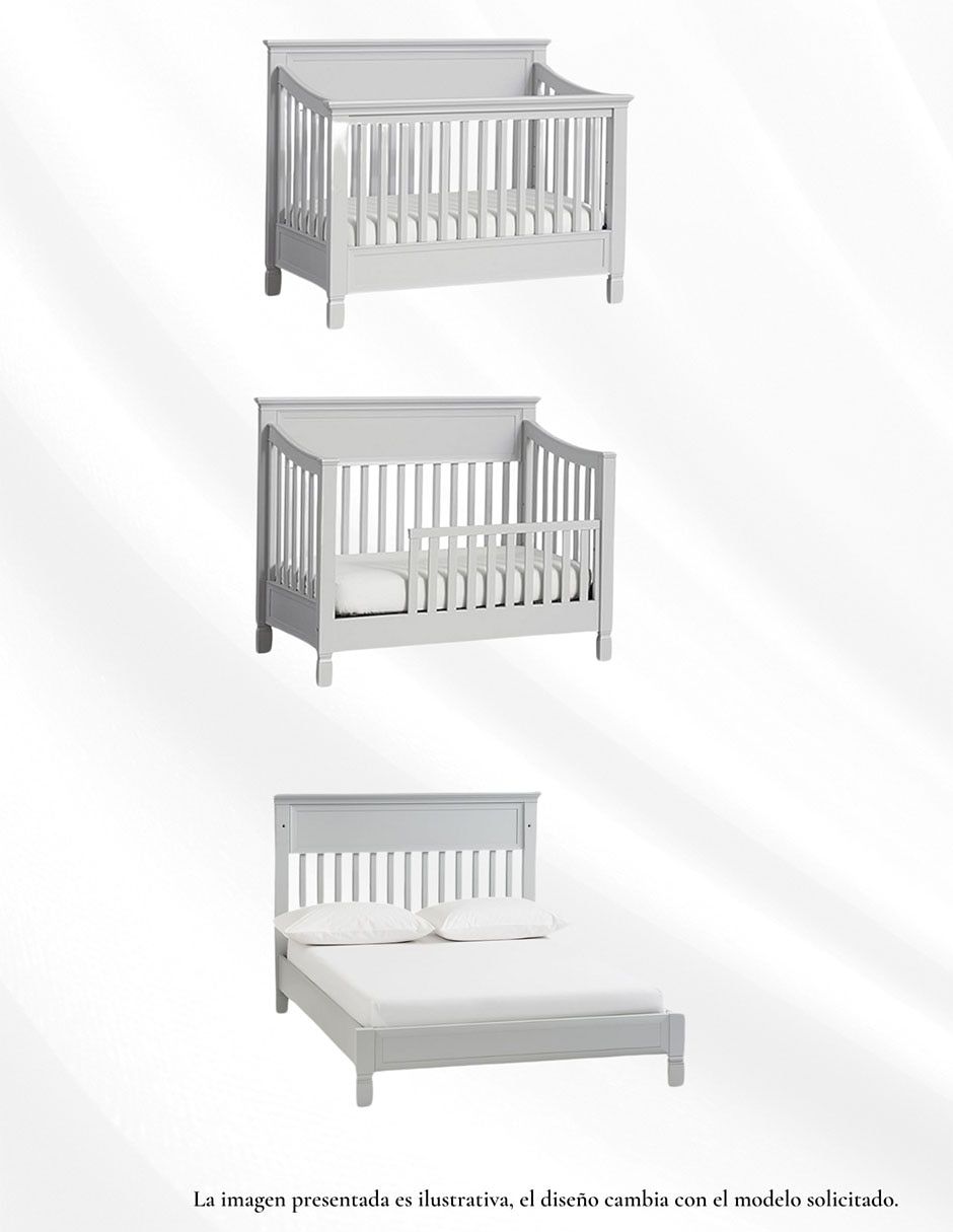 Cuna convertible a cama infantil Mid Century Cuna convertible a cama infantil Mid Century