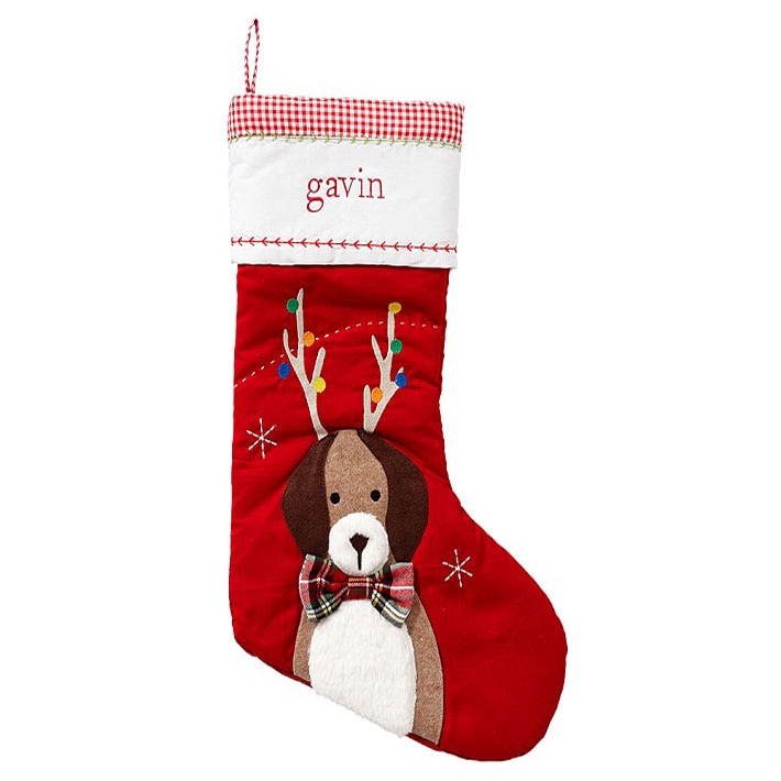 Bota navideña Quilted Christmas Stocking