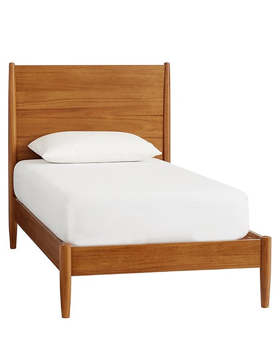 Cama mid century de madera individual Cama mid century de madera individual