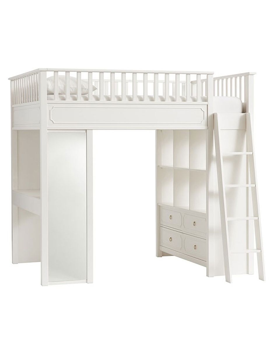Cama loft Ava Regency Stair de madera matrimonial