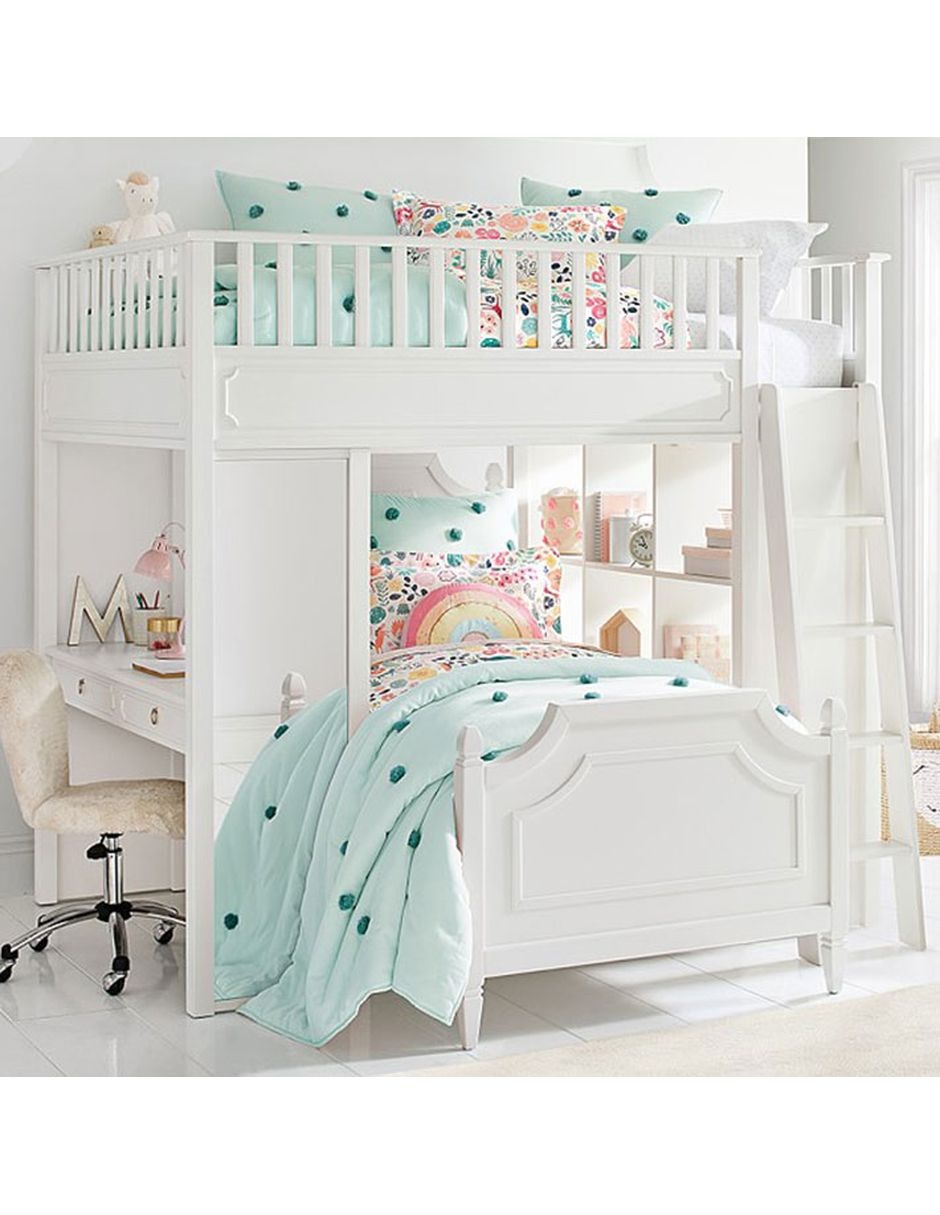 Cama loft Ava Regency Stair de madera matrimonial