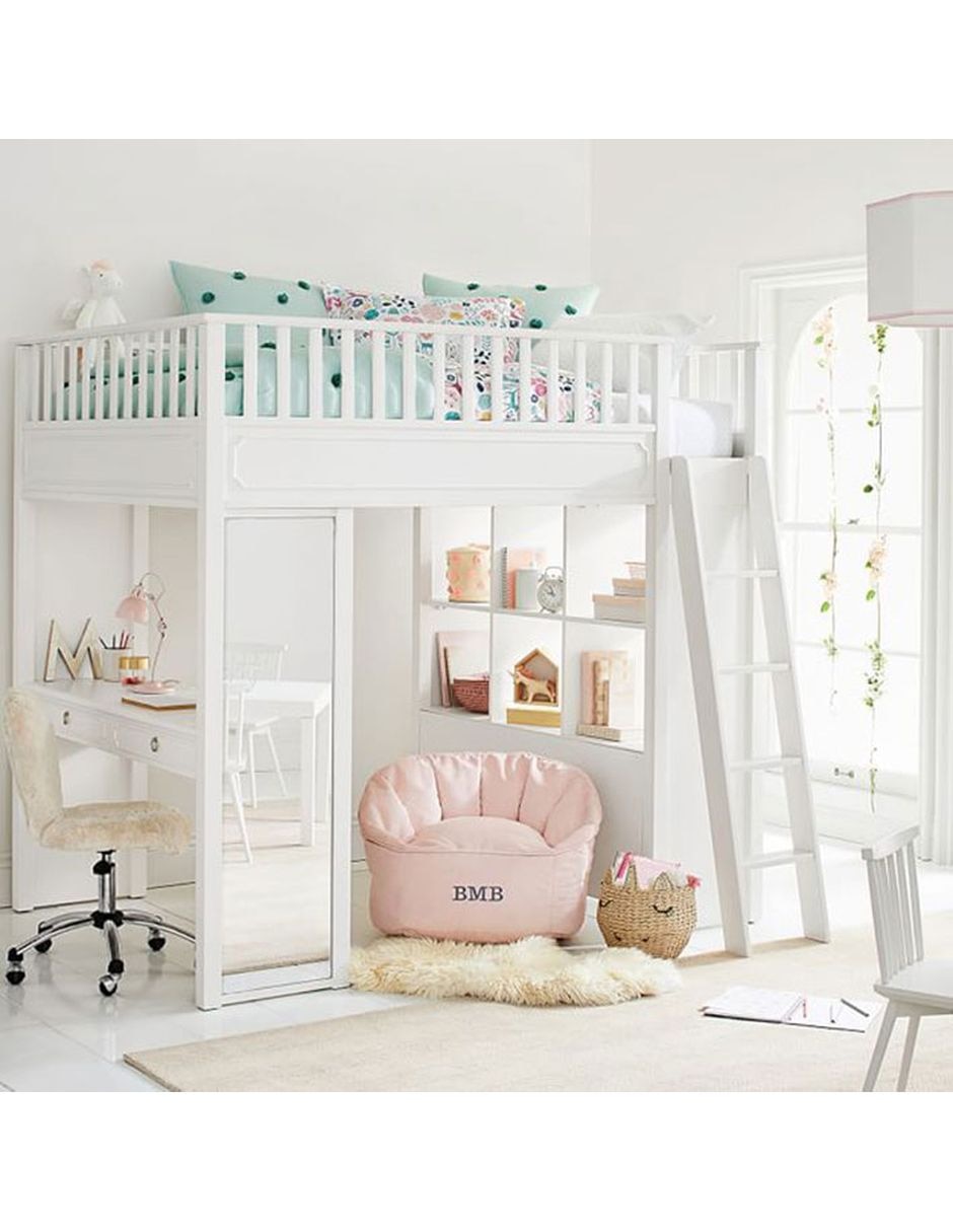 Cama loft Ava Regency Stair de madera matrimonial