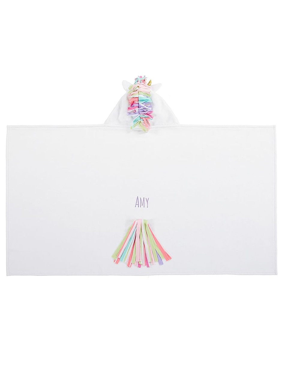 Toalla con gorro Unicorn de algodón infantil
