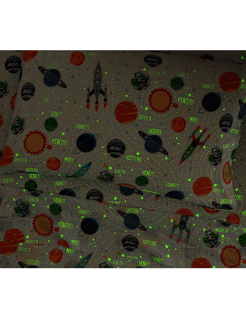 Juego de sábanas de algodón Solar System Gid 2