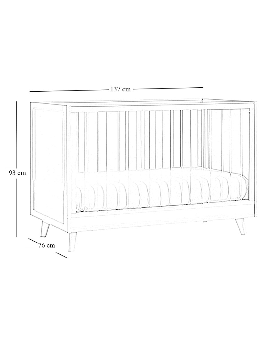 Cuna convertible a cama infantil Sloan