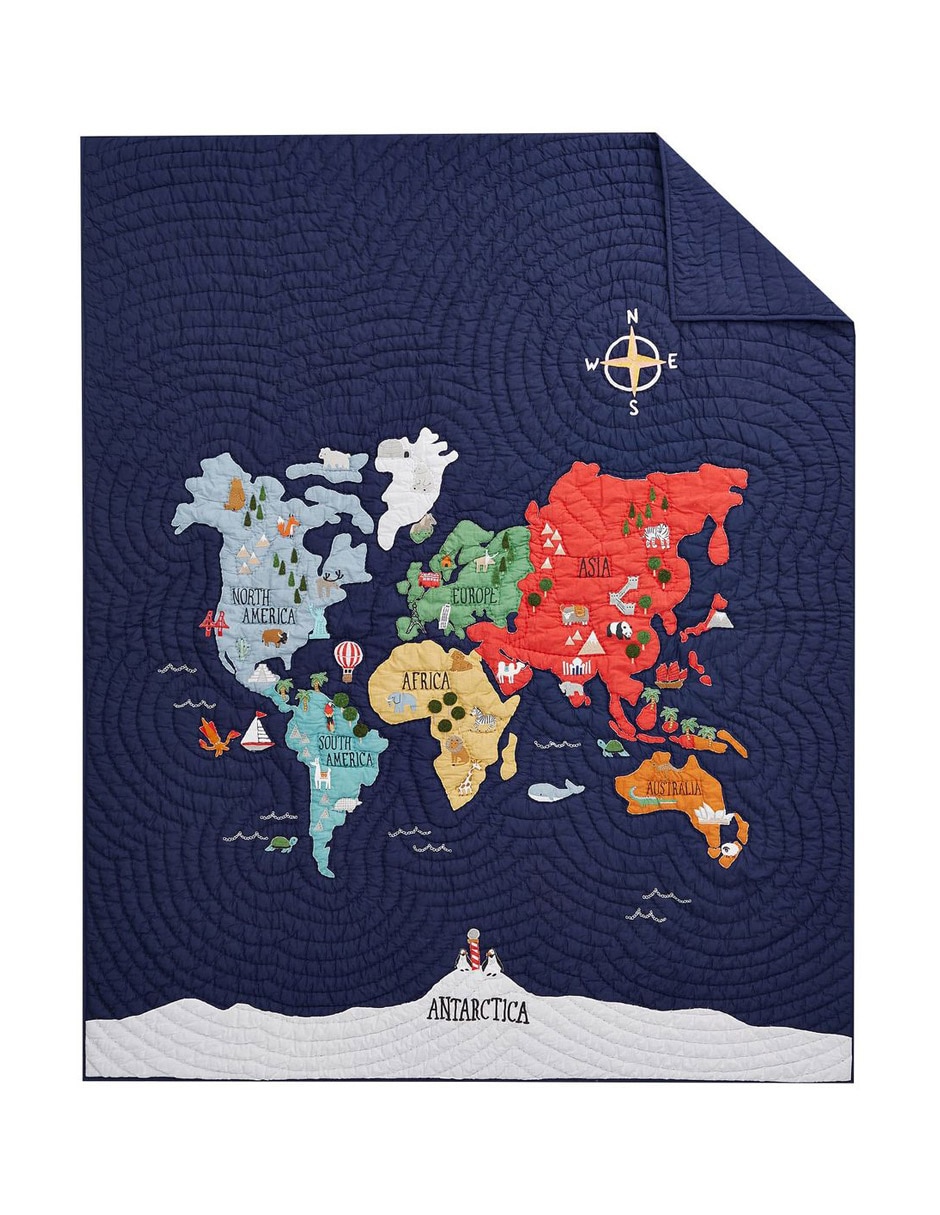 Edredón World Map 1