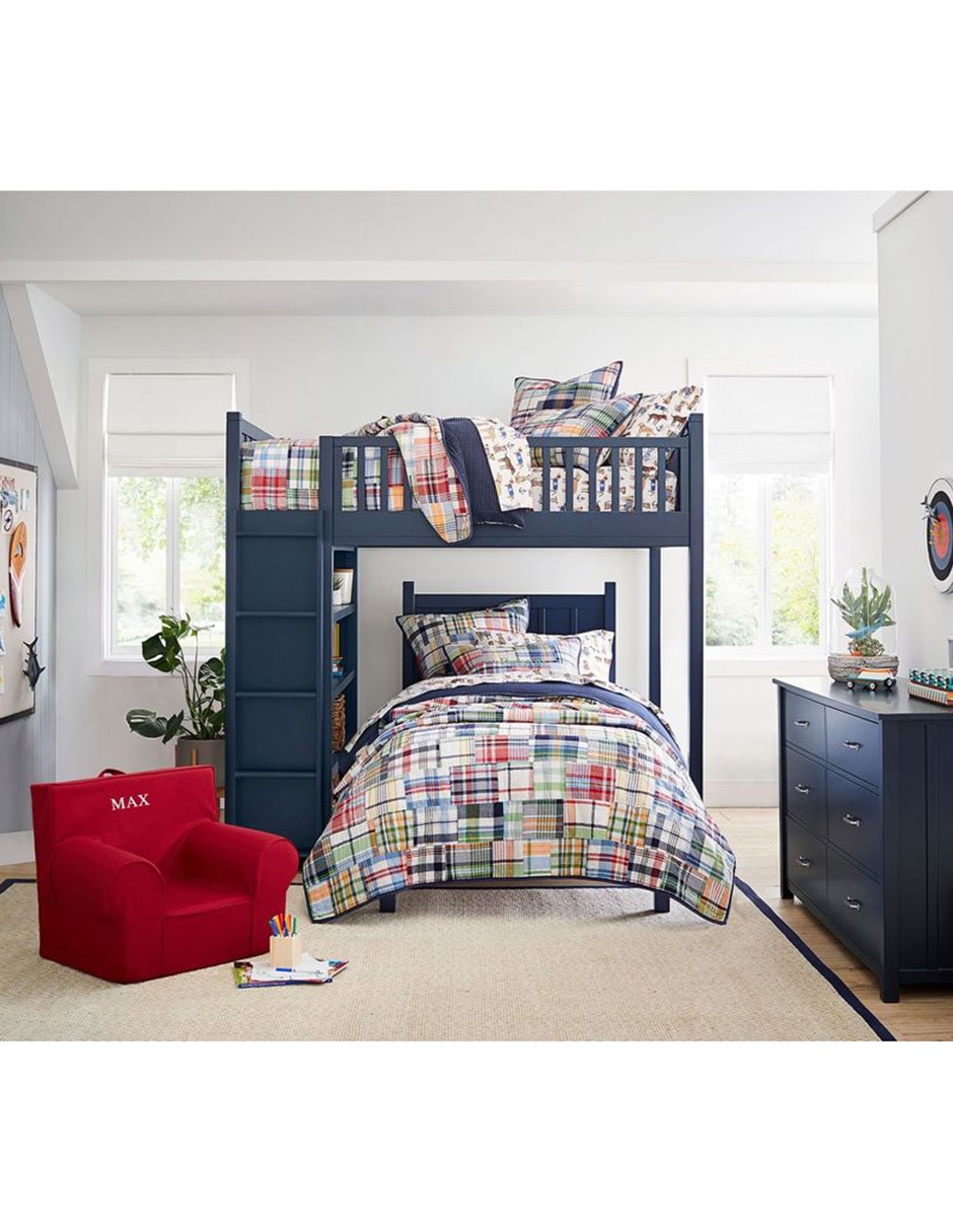 Cama loft Camp de madera matrimonial