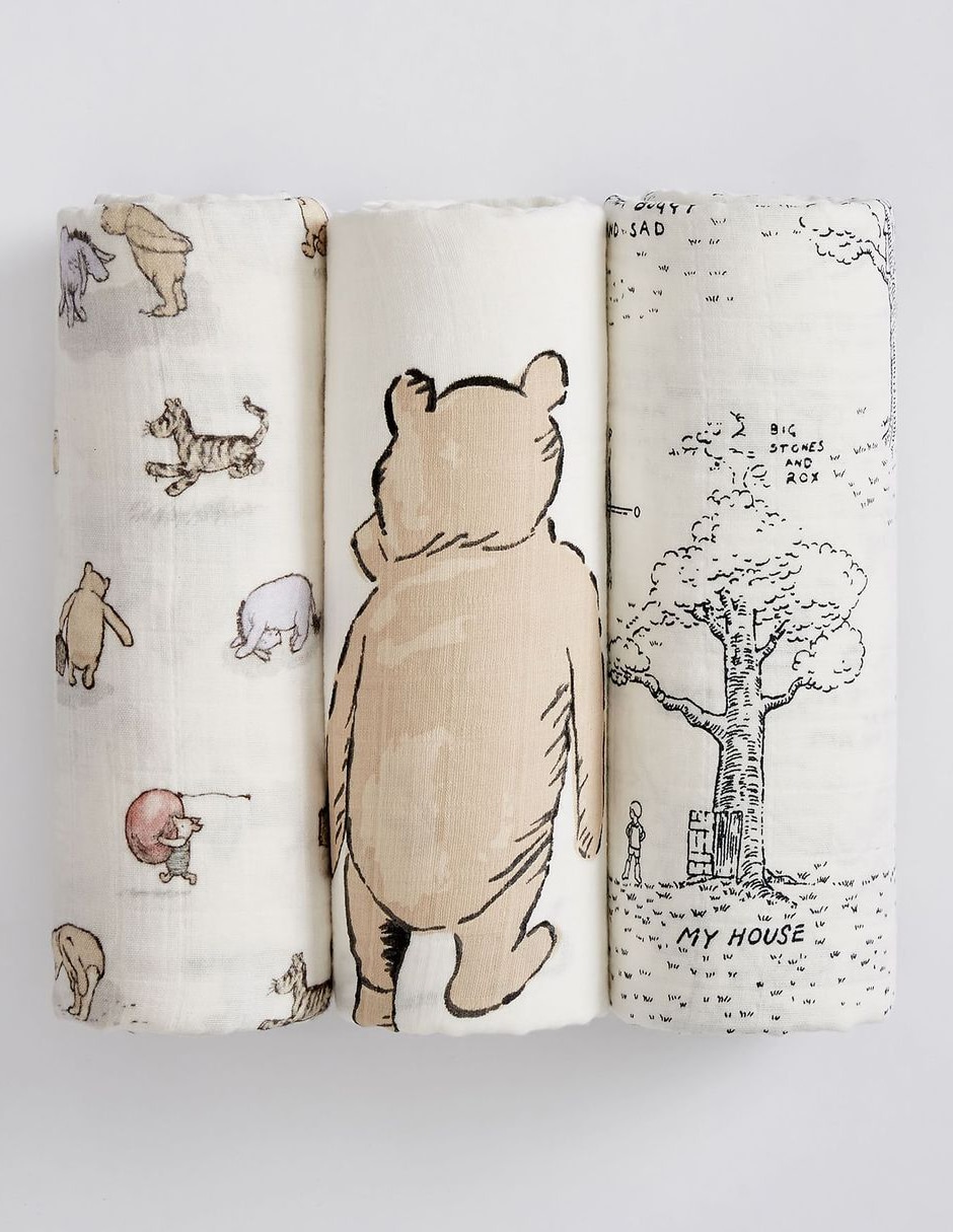 Imagen de producto Set cobijas de tejido plano Disney Winnie Pooh bebé