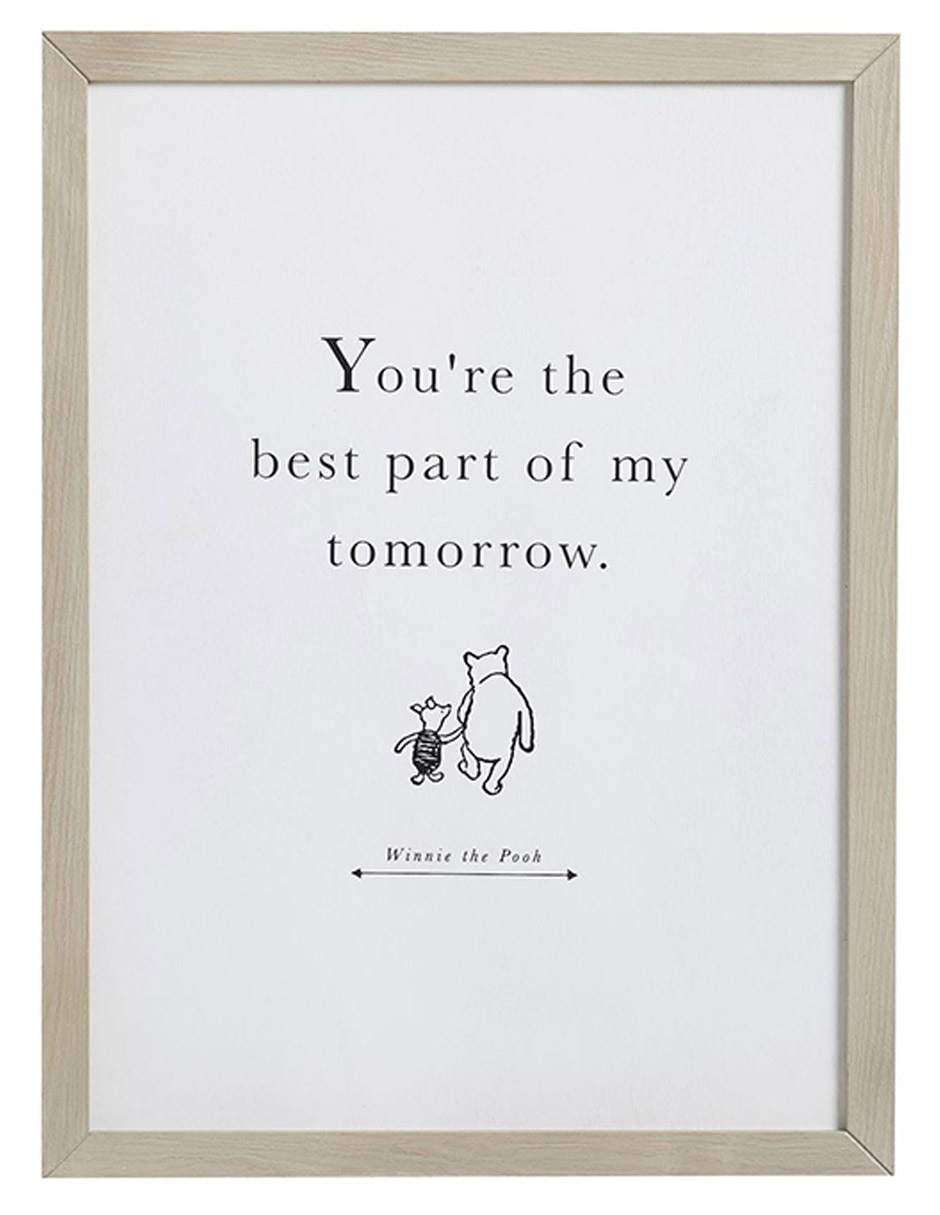Cuadro decorativo Winnie the pooh my tomorrow