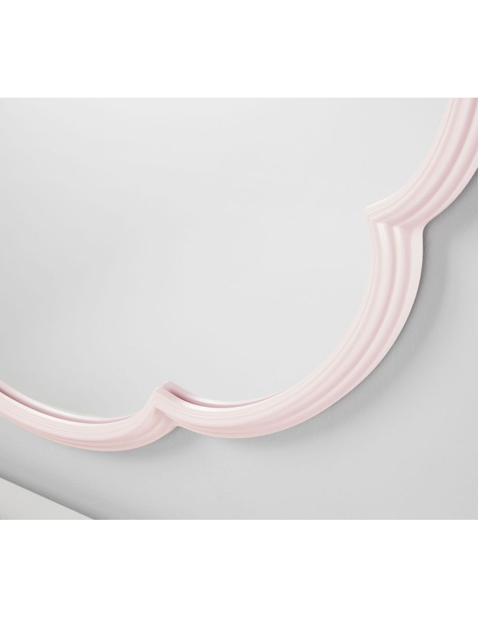 Espejo redondo Blush Scallop
