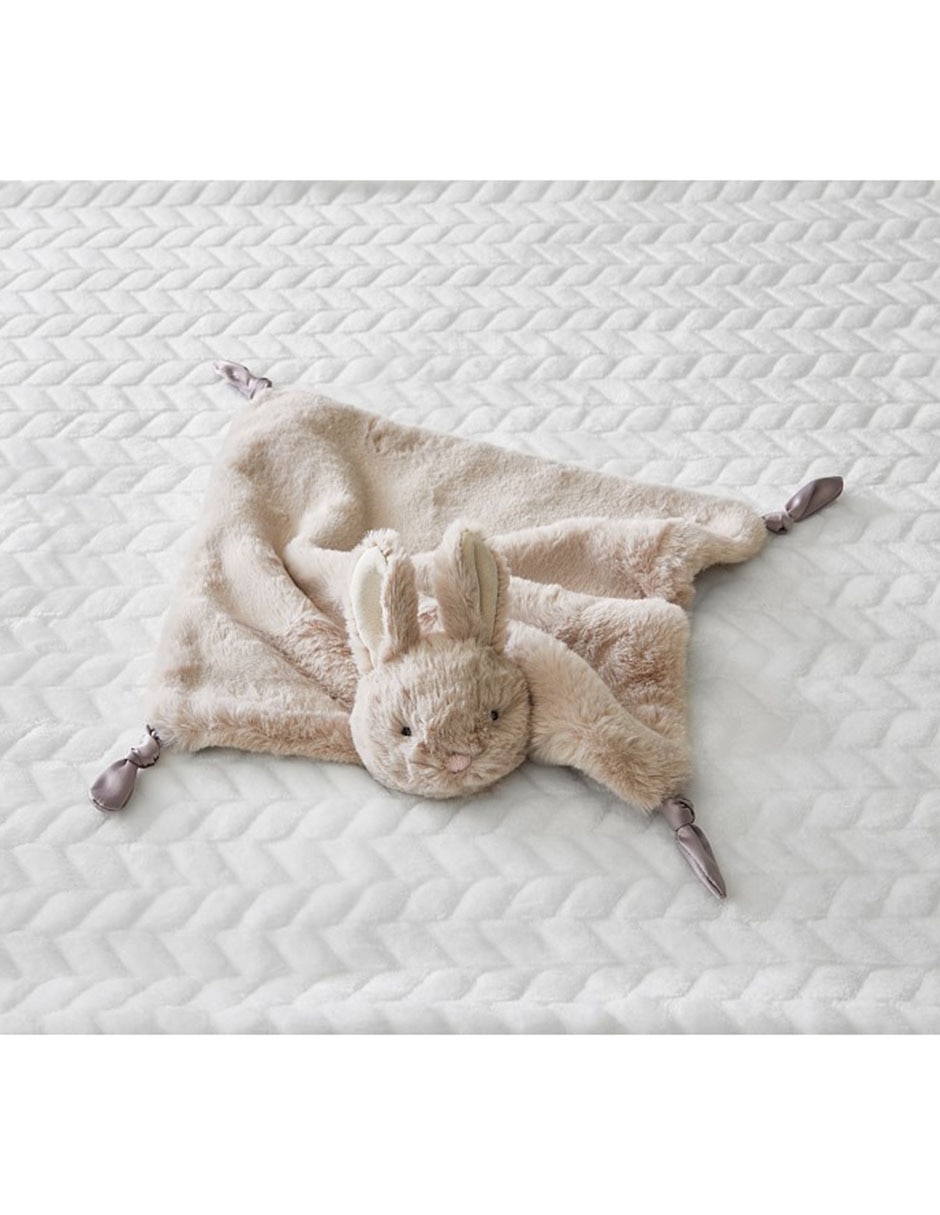 Manta de apego de tejido plano Bunny Thumbie Conejo
