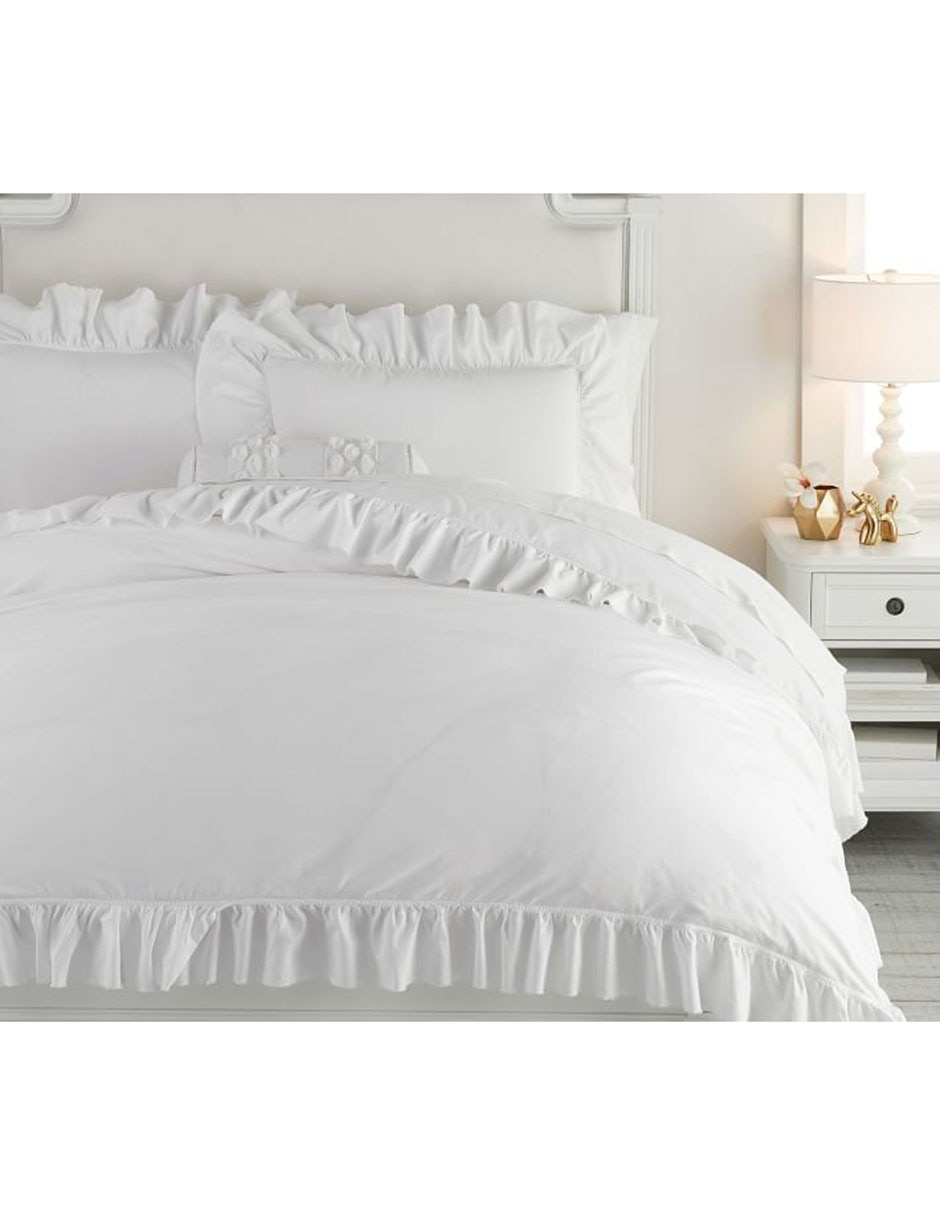 Duvet Washed Cotton Ruffle
