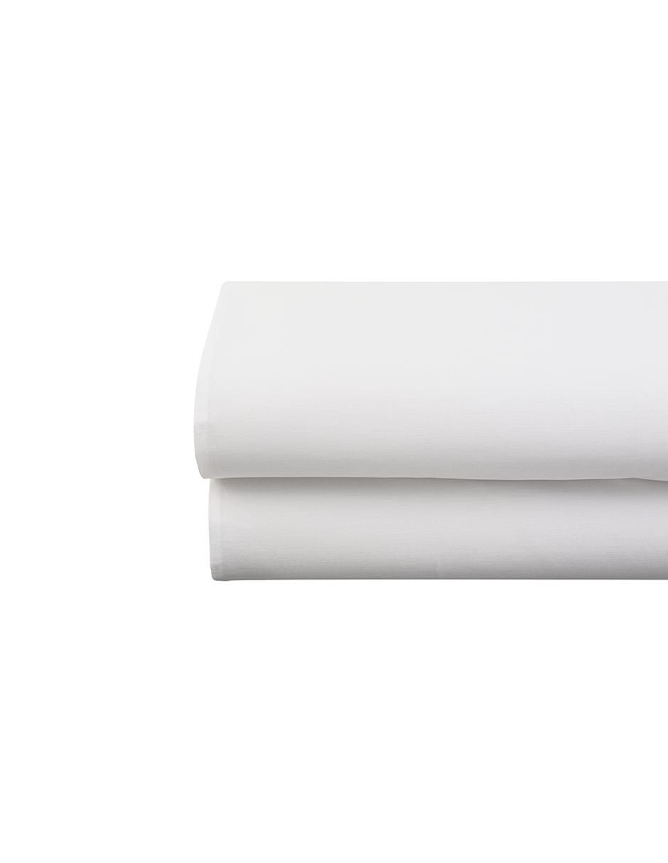 Juego de sábanas de algodón Sumie Blanco