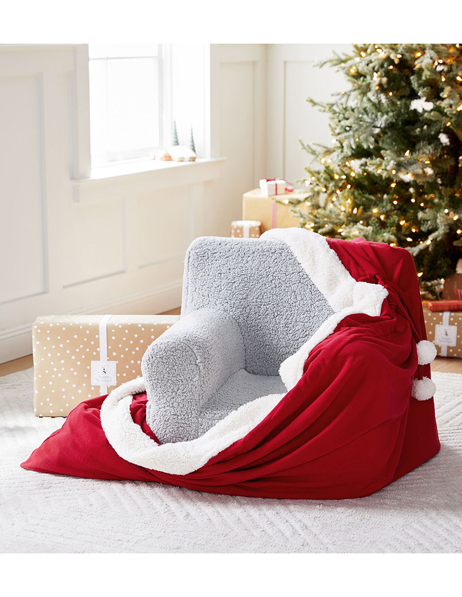 Bolsa red fleece santa
