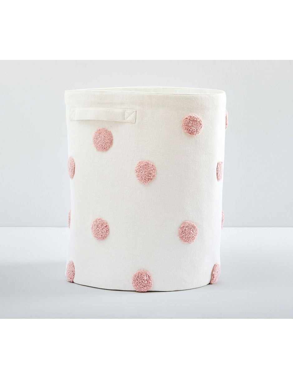 Cesto multiusos Embroidered de algodón