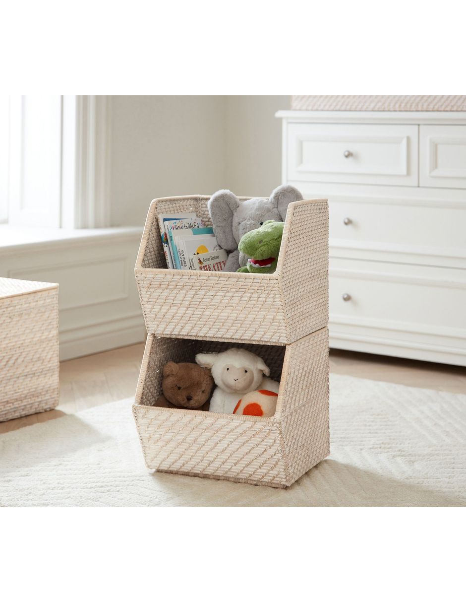 Contenedor de juguetes Quinn Stackable forma cuadrada Contenedor de juguetes Quinn Stackable forma cuadrada