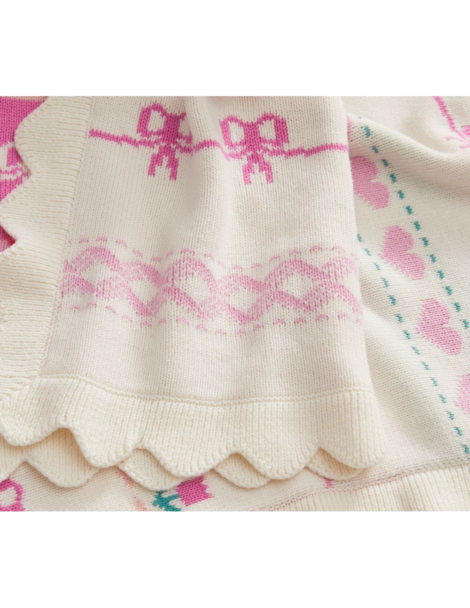 Cobija de tejido plano Loveshackfancy para bebé