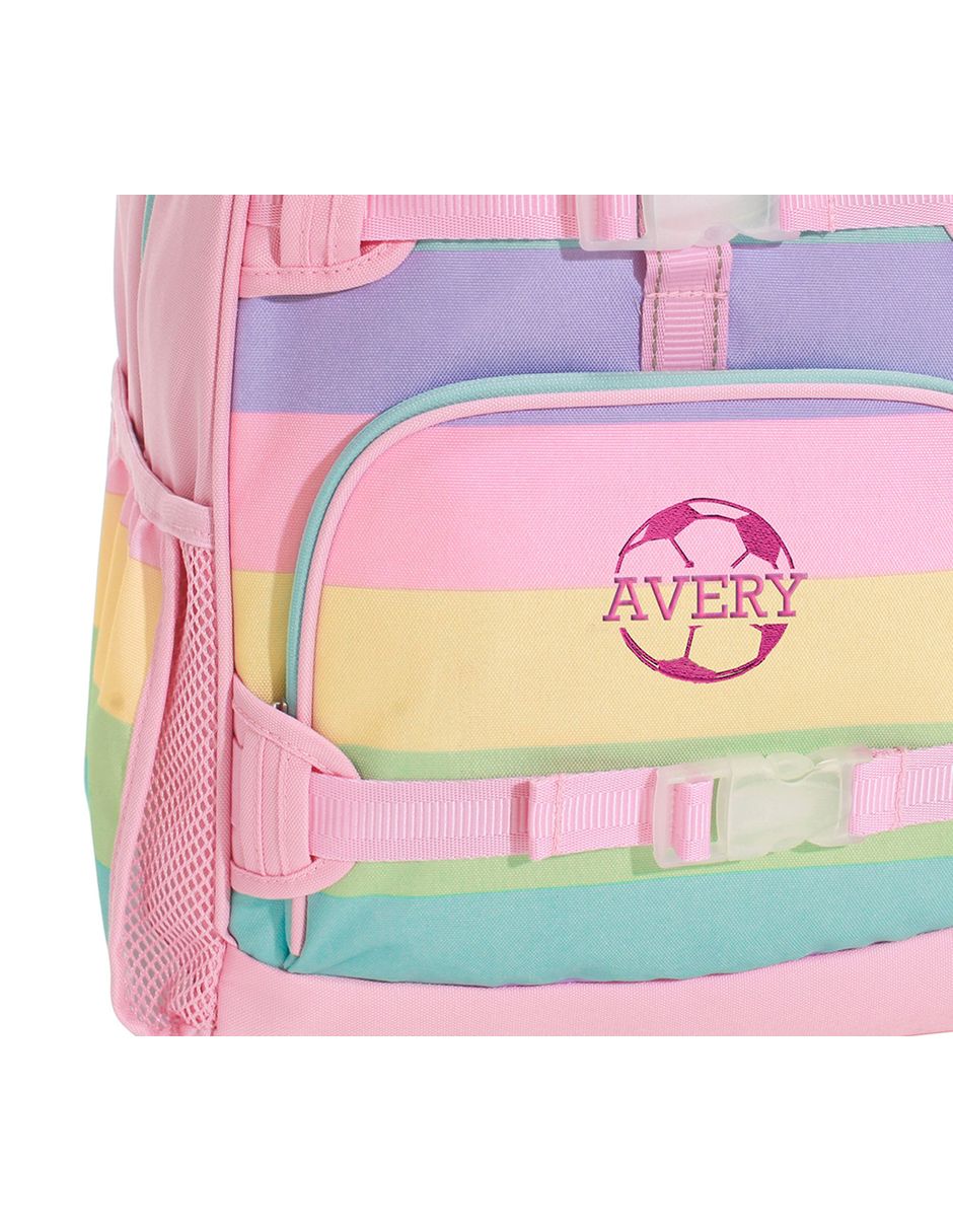 Mochila escolar Multi Stripe Mackenzie impermeable para niña 5