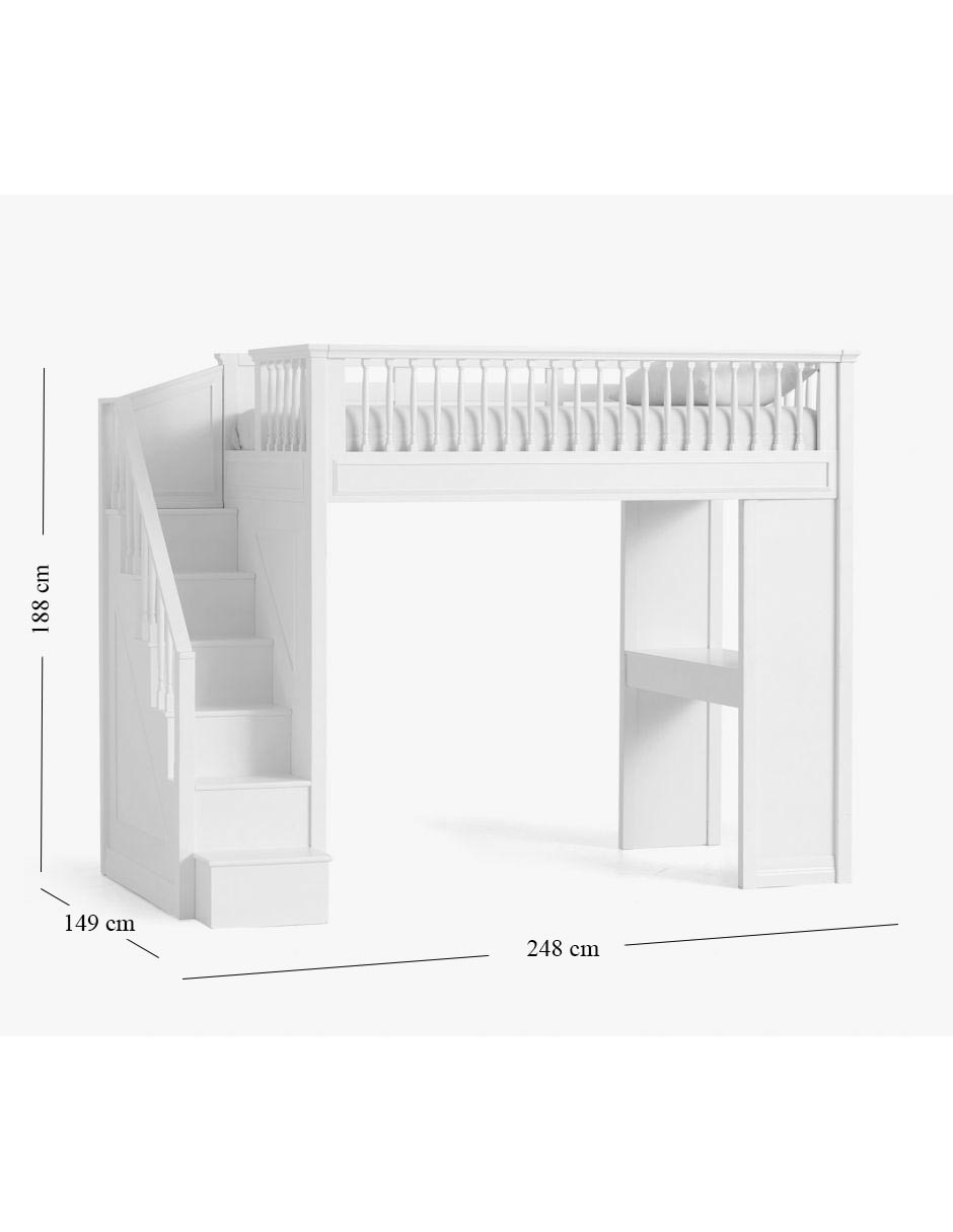 Cama fillmore stair de madera matrimonial 4