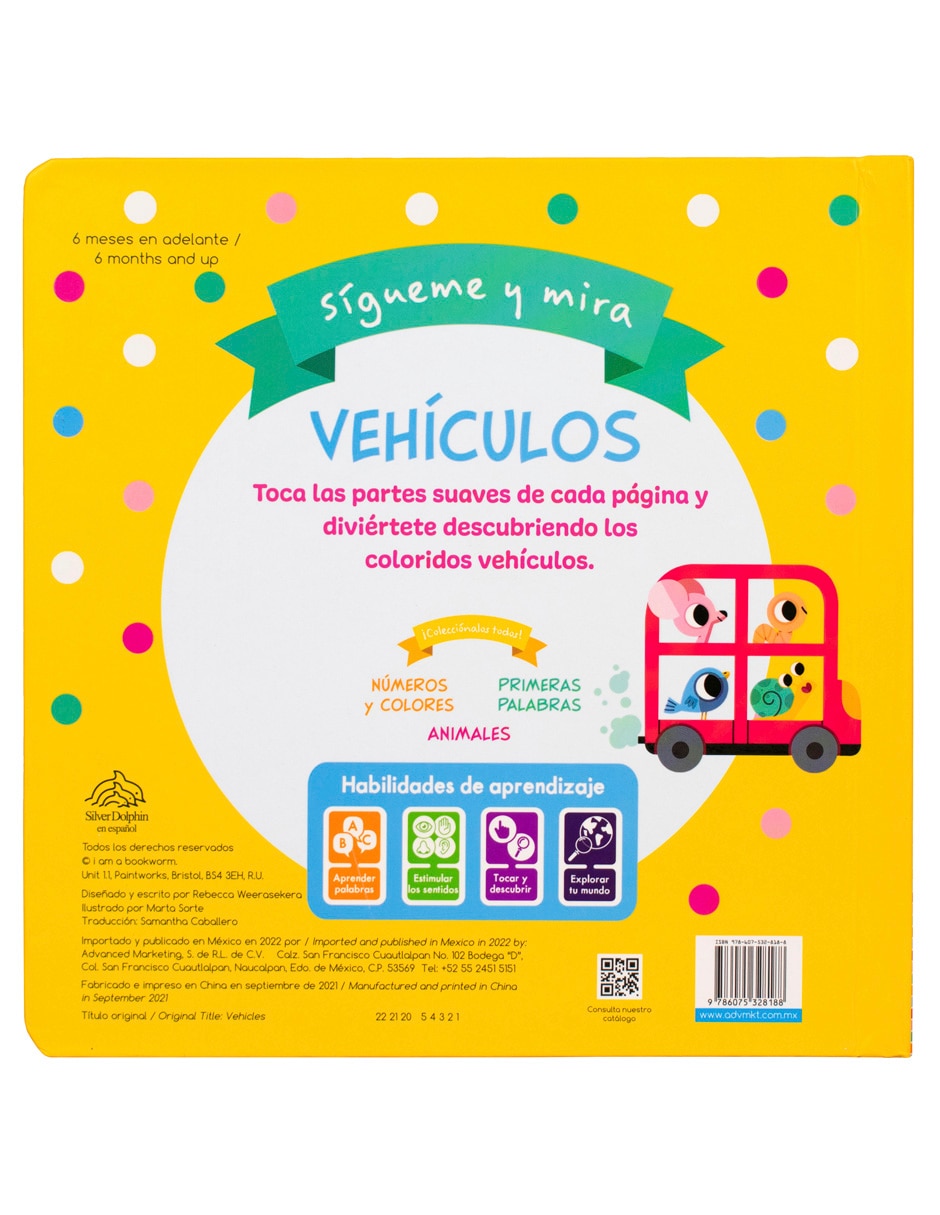 Libro Sígueme y mira vehículos de Silver Dolphin