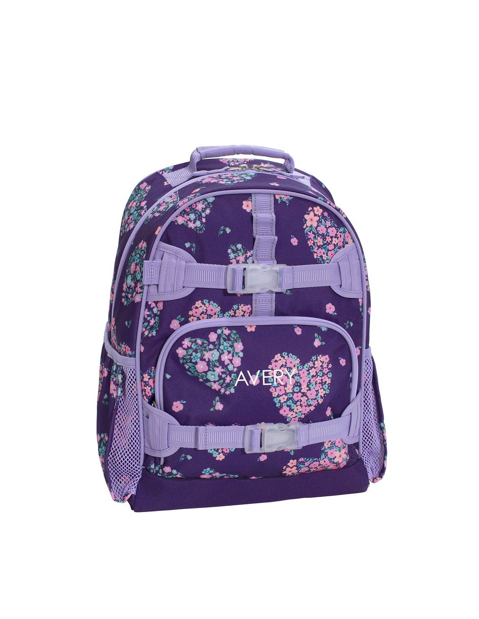 Mochila escolar Plump Flowers Hearts Mackenzie impermeable para niña