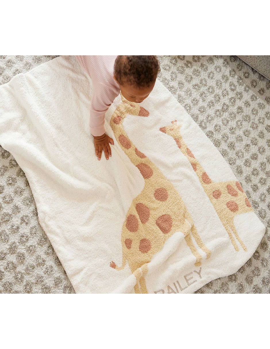 Cobija de tejido plano Fuzzy Giraffe