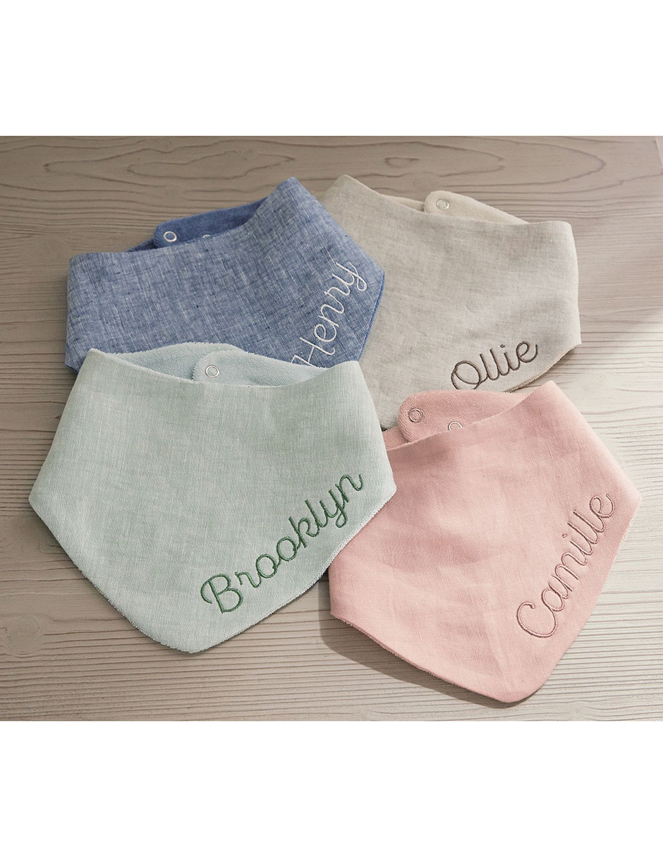 Babero Linen Bib de algodón