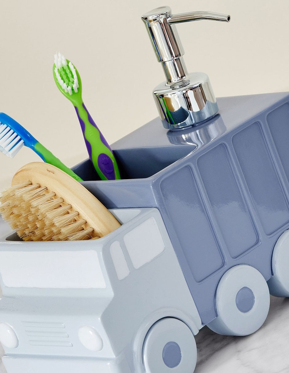 Porta cepillo de dientes Dump Truck 2 compartimentos