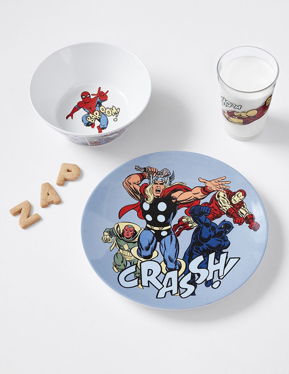 Set de mesa Marvel Avengers de melamina