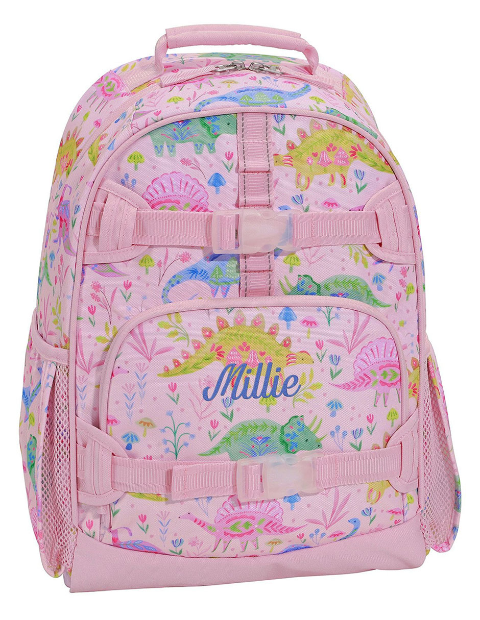 Mochila escolar Mackenzie Pink Dinos para niña