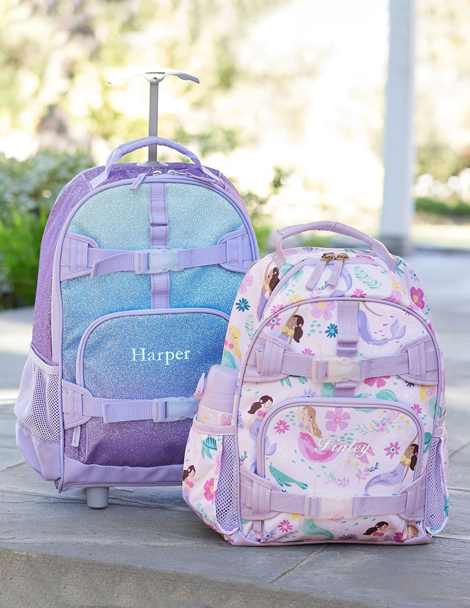 Mochila escolar Mackenzie Lavender impermeable para niña