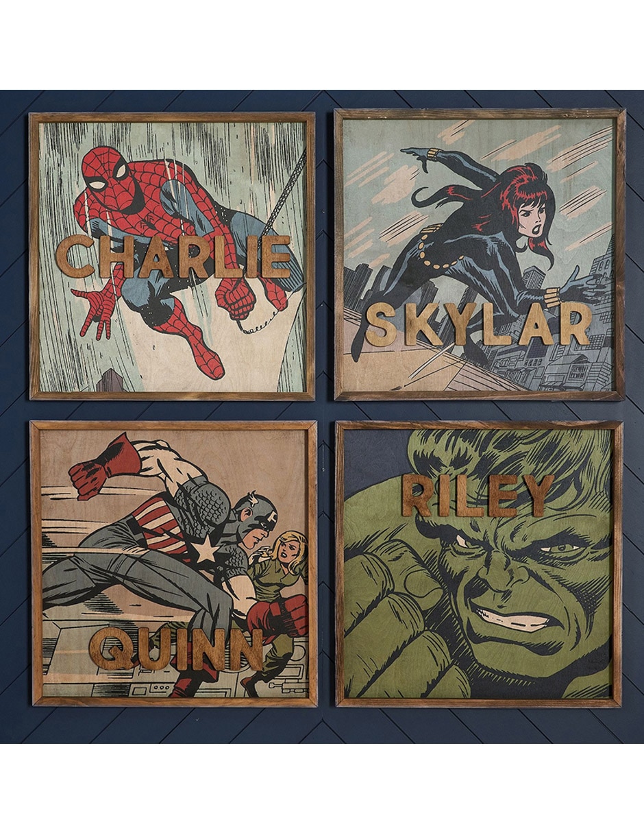 Cuadro Viuda Negra técnica óleo Marvel