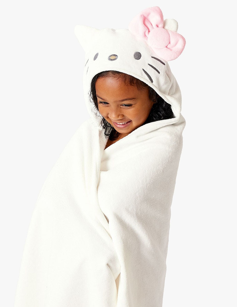 Toalla con gorro Hello Kitty de algodón