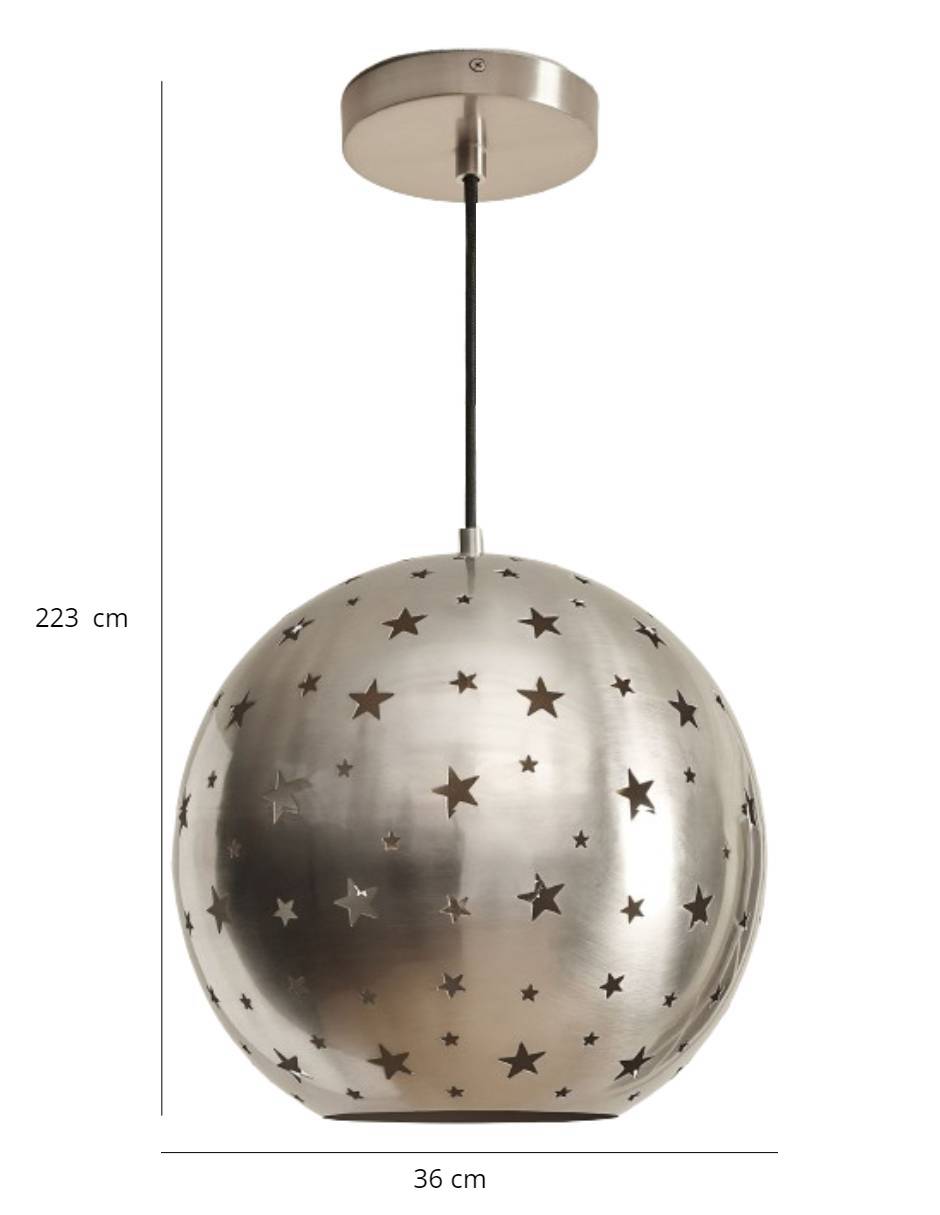 Lámpara colgante Metal Star 6