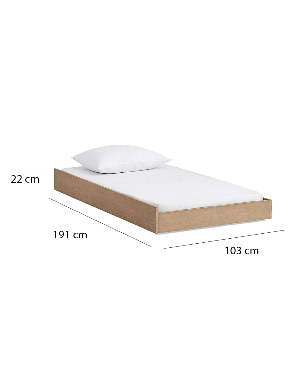 Cama Charlie de madera individual 3