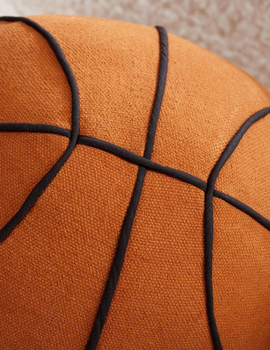 Cojín decorativo Basketball Shaped Washed Canvas Cojín decorativo Basketball Shaped Washed Canvas