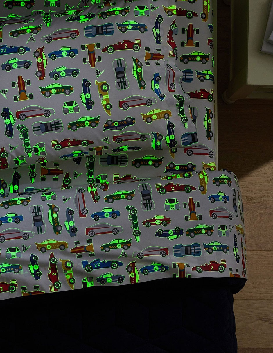 Juego de sábanas de algodón Remy Race Car