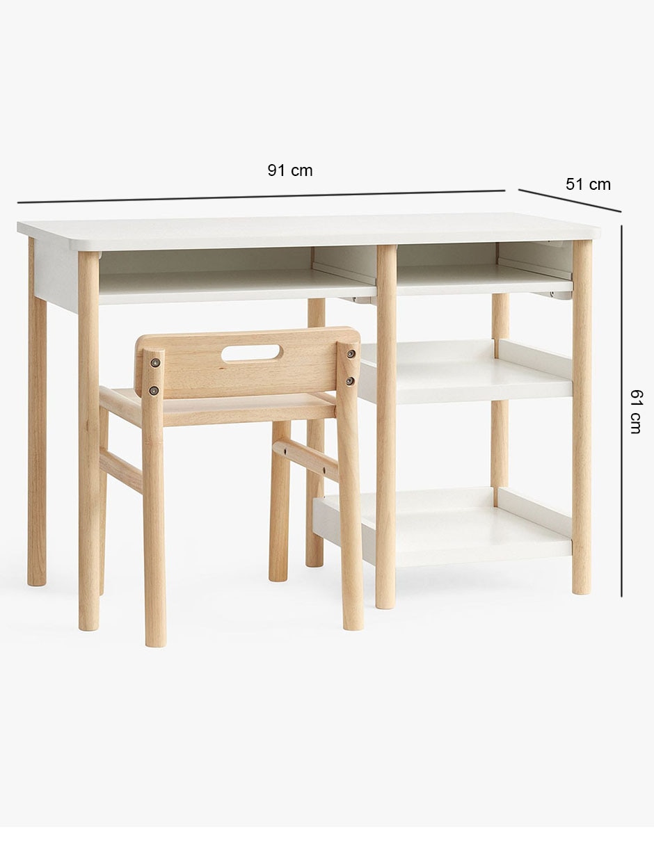 Escritorio armable Avery de madera 7