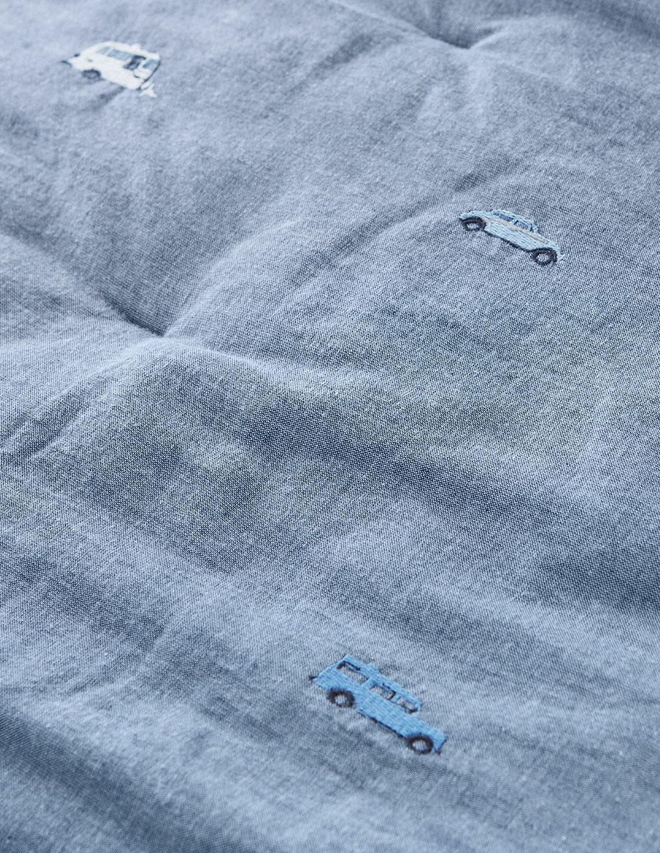 Edredón Chambray Embroidered Transportation