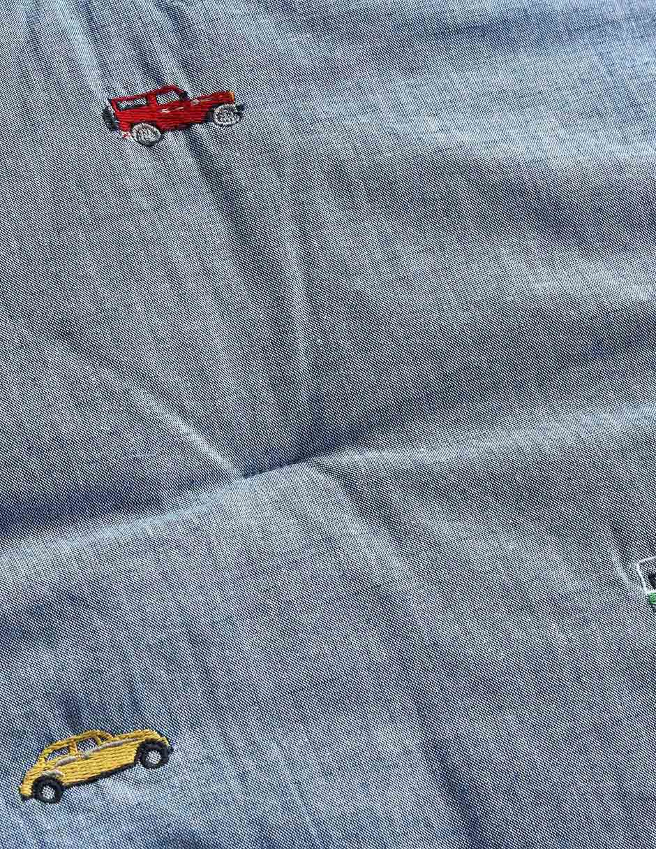 Edredón Chambray Embroidered Transportation