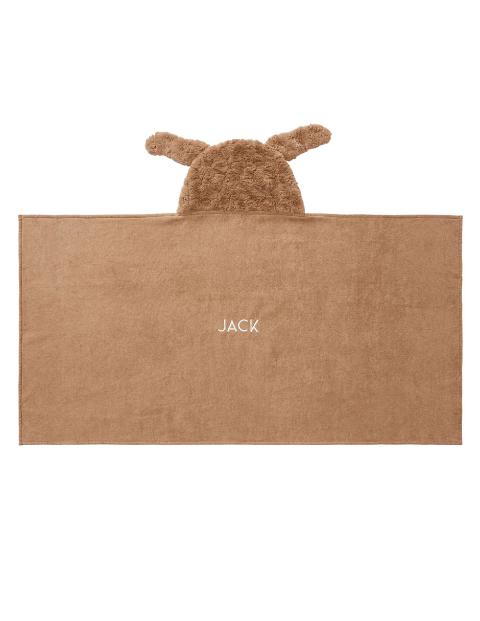 Toalla con gorro Jack Spaniel de algodón infantil 3