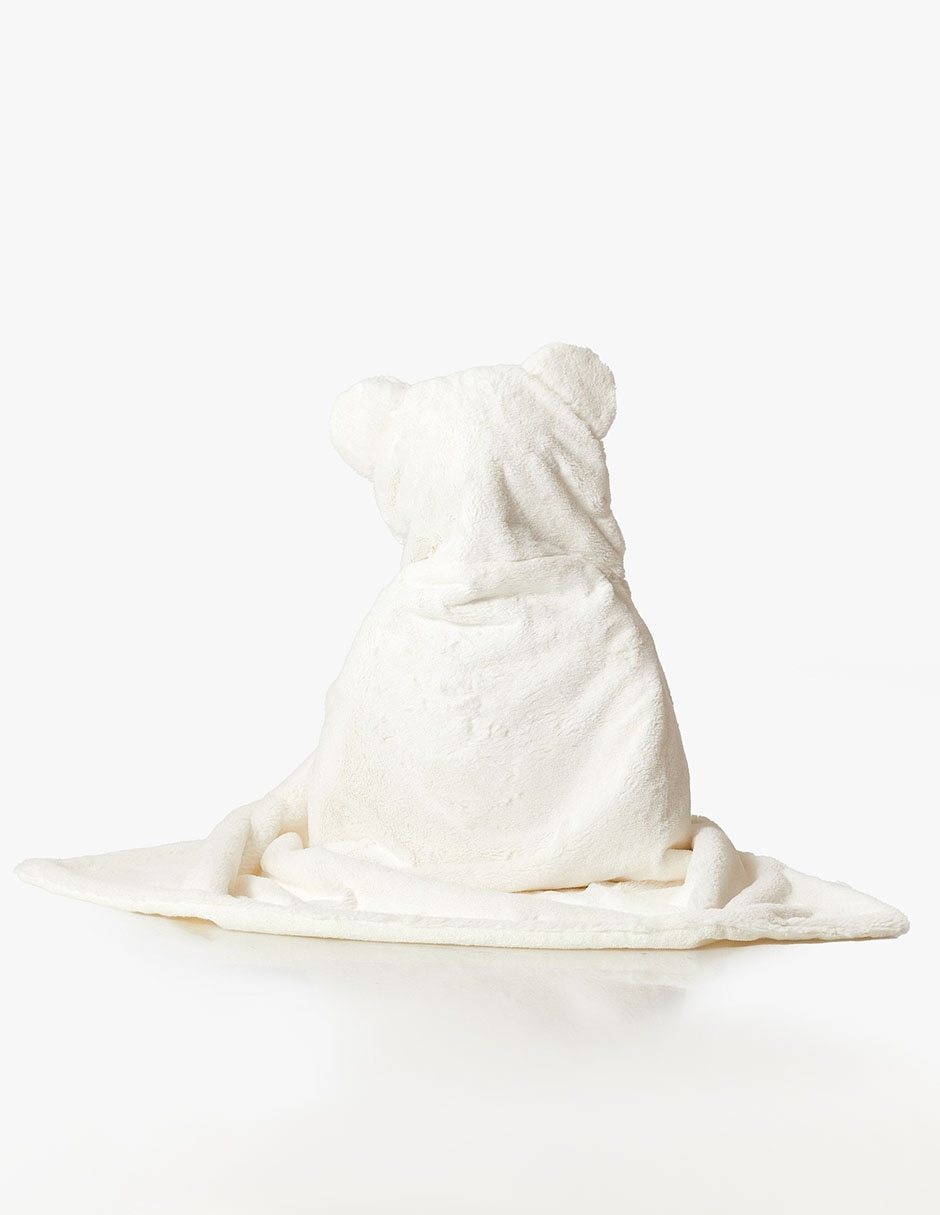 Toalla con gorro Nursery Fur Wraps de algodón infantil