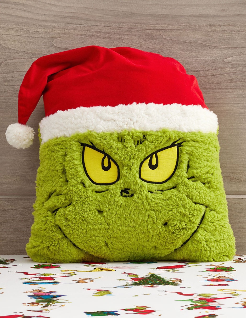 Cojín decorativo navideño El Grinch
