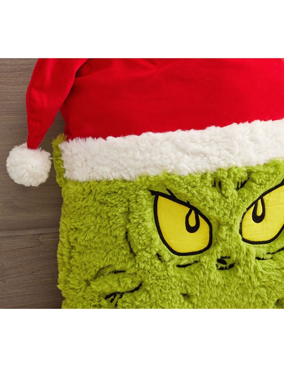 Cojín decorativo navideño El Grinch