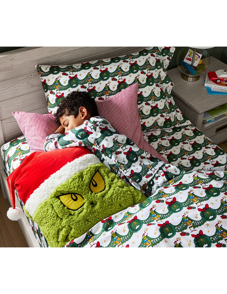 Cojín decorativo navideño El Grinch
