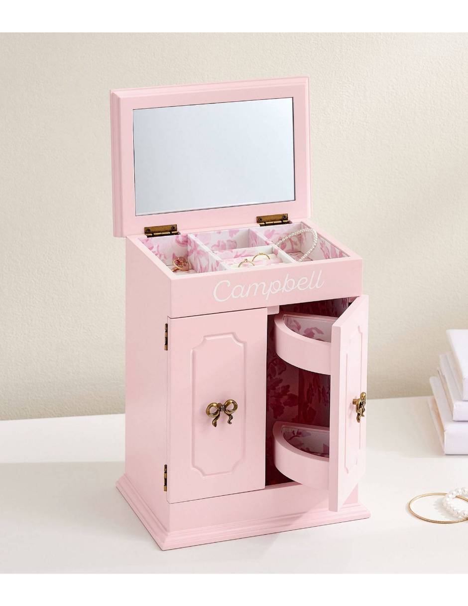 Joyero love shack fancy incluye espejo con cerradura