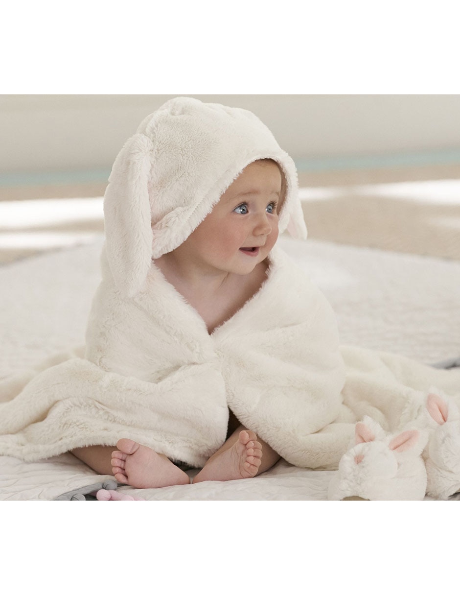 Toalla con gorro Bunny Baby de algodón
