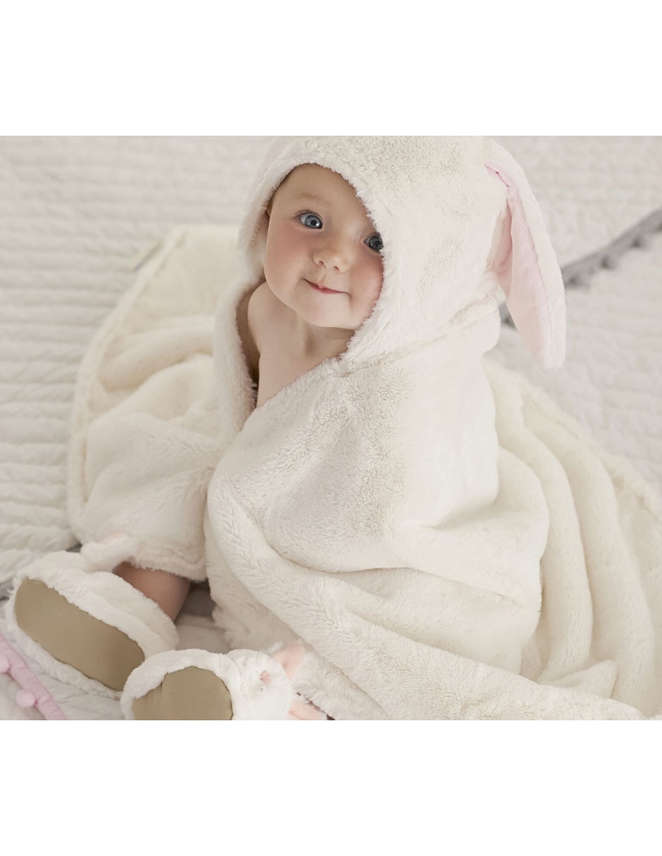 Toalla con gorro Bunny Baby de algodón