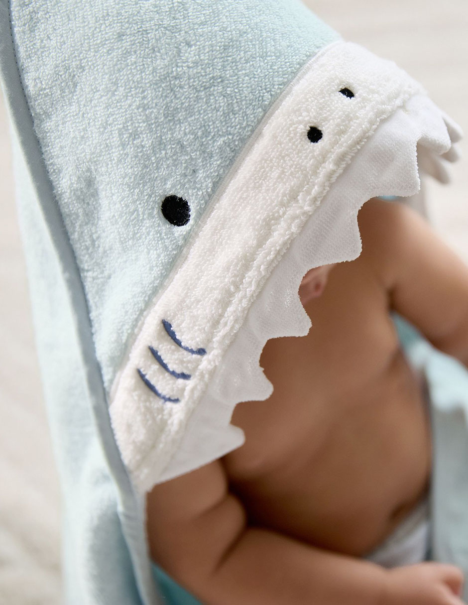 Toalla con gorro Shark Soft Touch de algodón